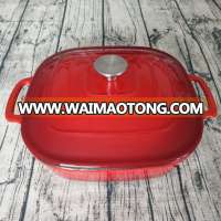 Square FDA Cast Iron Thermal Cooker